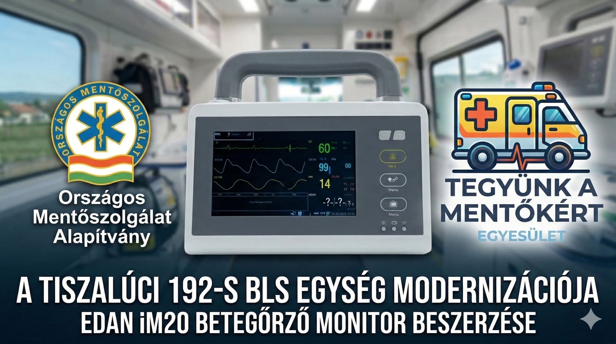 Az Edan iM20 betegőrző monitor beszerzését bemutató kép